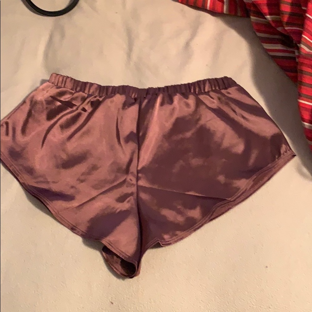 Satin sleep shorts 💜 with matching top